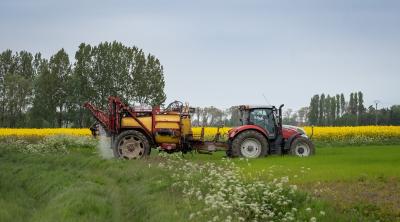Image of crop spraying, by Freddy from Pixabay
