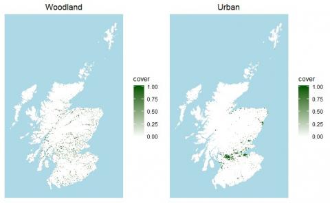 Land cover maps of Scotland Land cover maps of Scotland